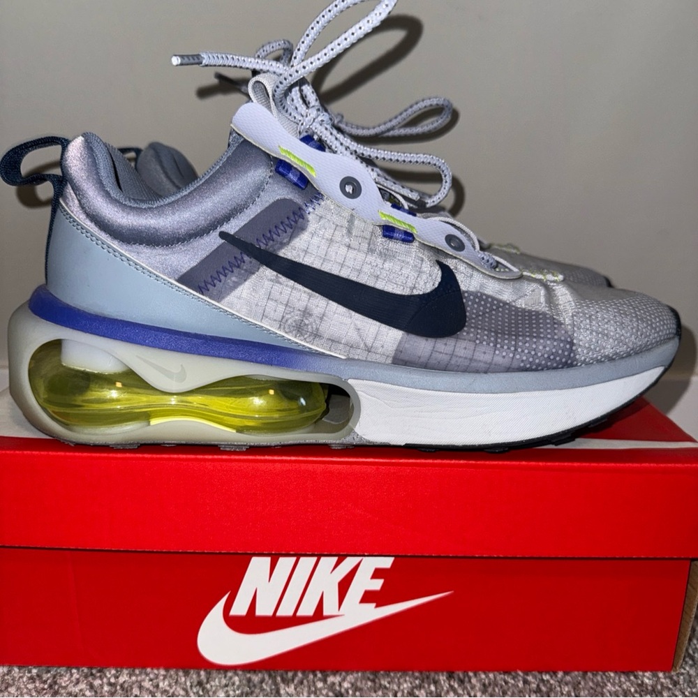 Nike Air Max with Gray and Lime Accents